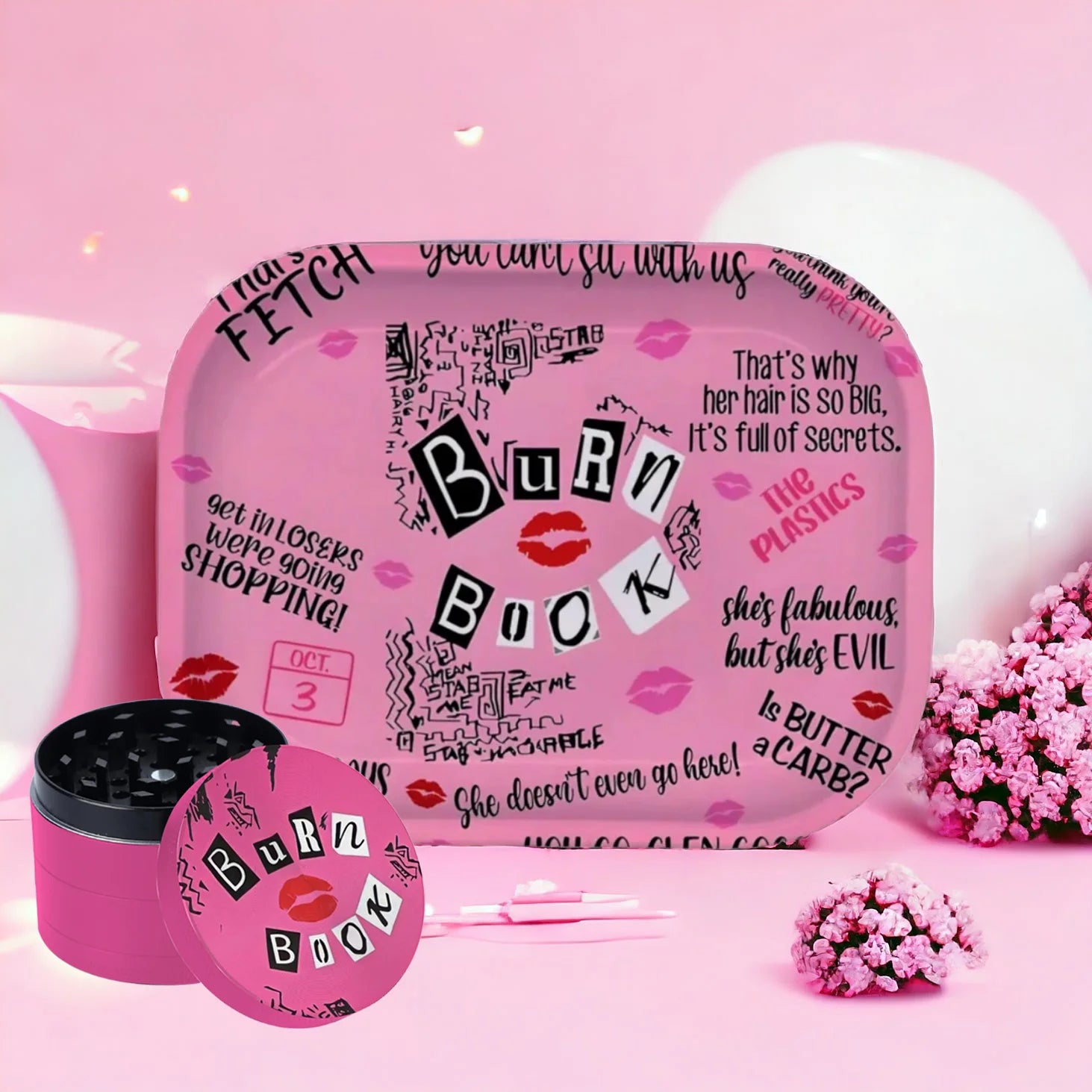 Burn Book GreenZmoke Set Grinder+ Tablett