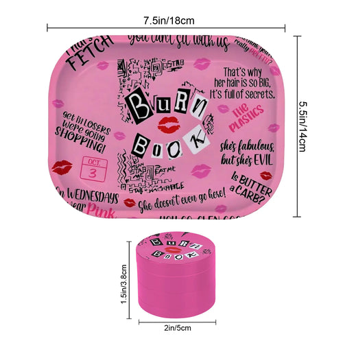 Burn Book GreenZmoke Set Grinder+ Tablett